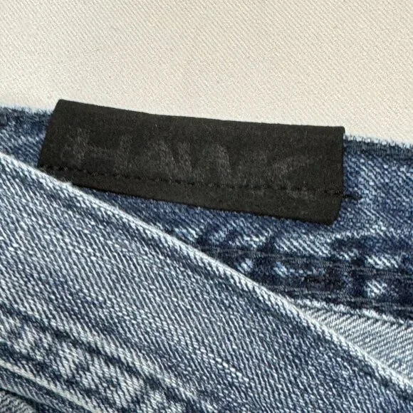 Tony Hawk Men’s Blue Straight Leg Jeans Patches Graphic Detail Size 30 - Picture 14 of 16